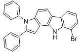9-bromo-2,3-diphenyl-3,10-dihydropyrrolo(3,2-a)carbazole 