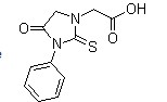 4-Oxo-3-phenyl-2-thioxoimidazolidine-1-acetic acid,62609-86- 
