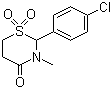 CAS # 80-77-3, Chlormezanone, 2-(4-Chlorophenyl)-3-methyl-4- 