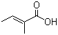 CAS # 80-59-1, Tiglic acid, (E)-2-Methylbut-2-enoic acid, al 