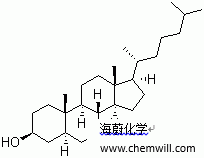 CAS # 80-97-7, Dihydrocholesterol, 3beta-Cholestanol, 5-alph 