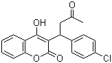 CAS # 81-82-3, Coumachlor, 3-(1-(4-Chlorophenyl)-3-oxobutyl) 