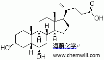 CAS # 83-49-8, Hyodeoxycholic acid, 3alpha,6alpha-Dihydroxy-