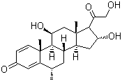 CAS # 83-43-2, Methylprednisolone, 11b,17a,21-Trihydroxy-6a-