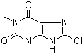 CAS # 85-18-7, 8-Chlorotheophylline, 8-Chloro-1,3-dimethyl-2 