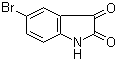 CAS # 87-48-9, 5-Bromoisatin, 5-Bromoindoline-2,3-dione 