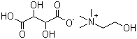 CAS # 87-67-2, Choline bitartrate, 2-(Hydroxyethyl)trimethyl 