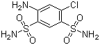 CAS # 121-30-2, 4-Amino-6-chlorobenzene-1,3-disulfonamide, 3 