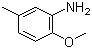 CAS # 120-71-8, 2-Methoxy-5-methylaniline, 5-Methyl-o-anisid 