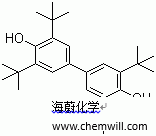 CAS # 128-38-1, 2,2,6,6-Tetra-tert-butyl-4,4-biphenol, 3,3,5