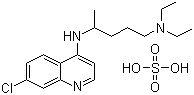 CAS # 132-73-0, Chloroquine sulfate, N4-(7-Chloro-4-quinolin 