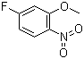 CAS # 448-19-1, 5-Fluoro-2-nitroanisole, 4-Fluoro-2-methoxy- 