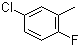 CAS # 452-66-4, 5-Chloro-2-fluorotoluene, 1-Chloro-4-fluoro- 