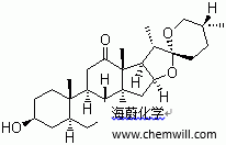 CAS # 467-55-0, Hecogenin, 3beta-Hydroxy-5alpha-spirostan-12