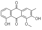CAS # 477-85-0, 2,8-Dihydroxy-1-methoxy-3-methyl-anthraquino 
