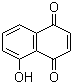CAS # 481-39-0, 5-Hydroxy-1,4-naphthalenedione, 5-Hydroxy-p- 