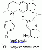 CAS # 481-49-2, Cepharanthine, 6,12-Dimethoxy-2,2-dimethyl-6 