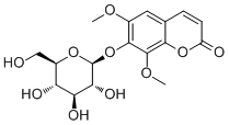 CAS # 483-91-0, Calycanthoside, Isofraxidin 7-O-beta-D-gluco 