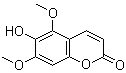 CAS # 486-28-2, Fraxinol, 5,7-Dimethoxy-6-hydroxycoumarin, 6 
