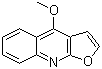 CAS # 484-29-7, Dictamnine, 4-Methoxyfuro[2,3-b]quinoline 