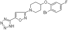 CAS # 1030613-40-1, MK-8245, 4-(2-Bromo-5-fluorophenoxy)-1-[