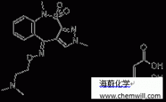 CAS 181145-46-0, 2H-Pyrazolo(3,4-c)(2,1)benzothiazepin-4(9H) 