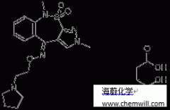 CAS 181145-48-2, 2H-Pyrazolo(3,4-c)(2,1)benzothiazepin-4(9H) 