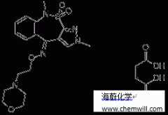 CAS 181145-52-8, 2H-Pyrazolo(3,4-c)(2,1)benzothiazepin-4(9H) 