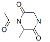 CAS 182067-66-9, 2,5-Piperazinedione,4-acetyl-1,3-dimethyl-( 